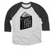 LGBT Books Save Lives, a Black and Heather White 3/4 Sleeve Baseball Tee