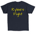 Fight Like a Chicken, a Navy Classic Unisex Tee (back-view)