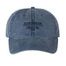 BSL Hats, a Navy Printed Pigment Dye Baseball Cap