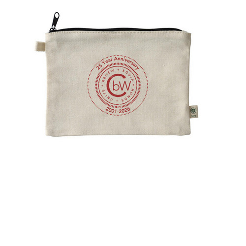 25 Year pouch, a Natural 9"x7" Hemp Blend Pouch