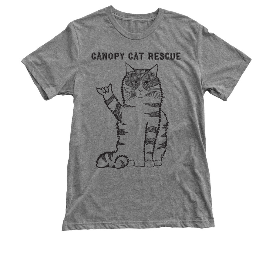 Canopy "shaka" Cat&nbsp;, a Premium Heather Triblend Unisex Tee