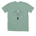 Phases, a Heather Dusty Blue Premium Unisex Tee