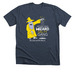 HOWLING WIZARD SALTY GANG, a Heather Midnight Navy Premium Unisex Tee