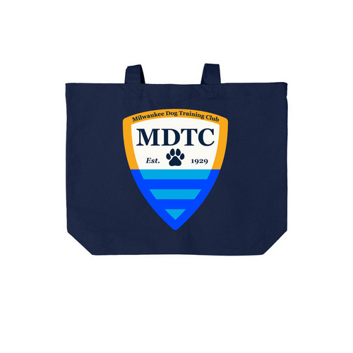 MDTC Tote Bag, a River Blue Navy Cotton Canvas Tote Bag