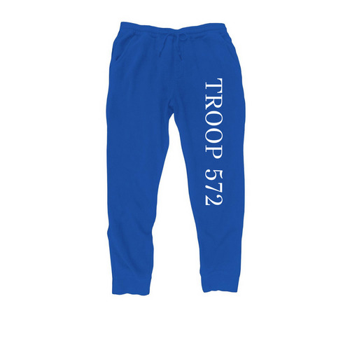 Troop 572 Pants, a Royal Midweight Fleece Joggers