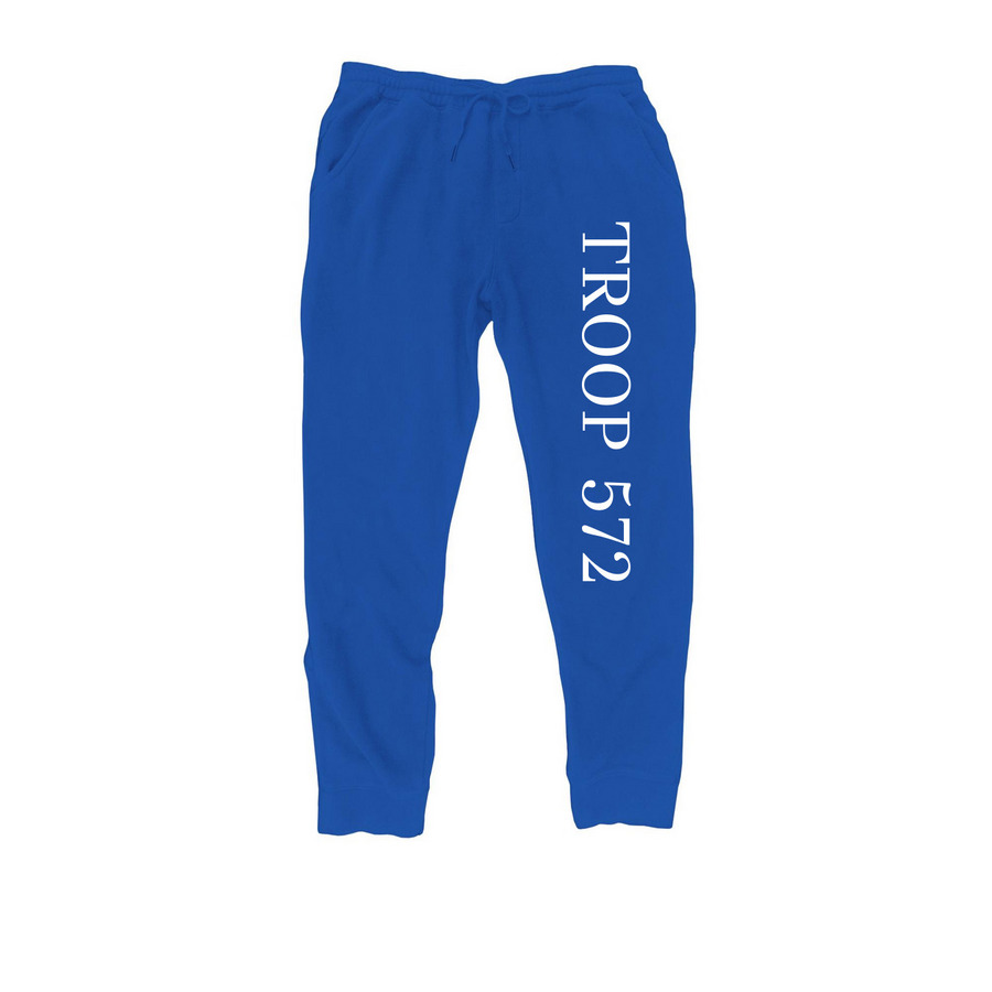 Troop 572 Pants, a Royal Midweight Fleece Joggers