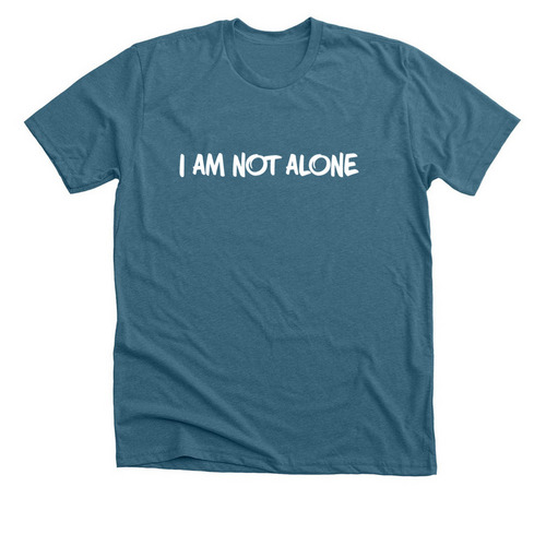 I am not alone- You are with me, a Heather Deep Teal Premium Unisex Tee
