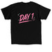 T.O.M, a Black Classic Unisex Tee (back-view)