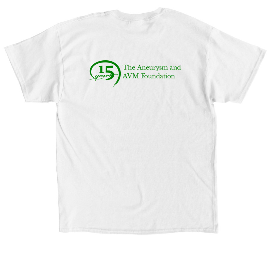I am 18 in 100K Butterfly, a White Classic Unisex Tee (back-view)
