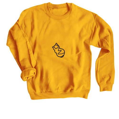 Angy boiii, a Gold Crewneck Sweatshirt