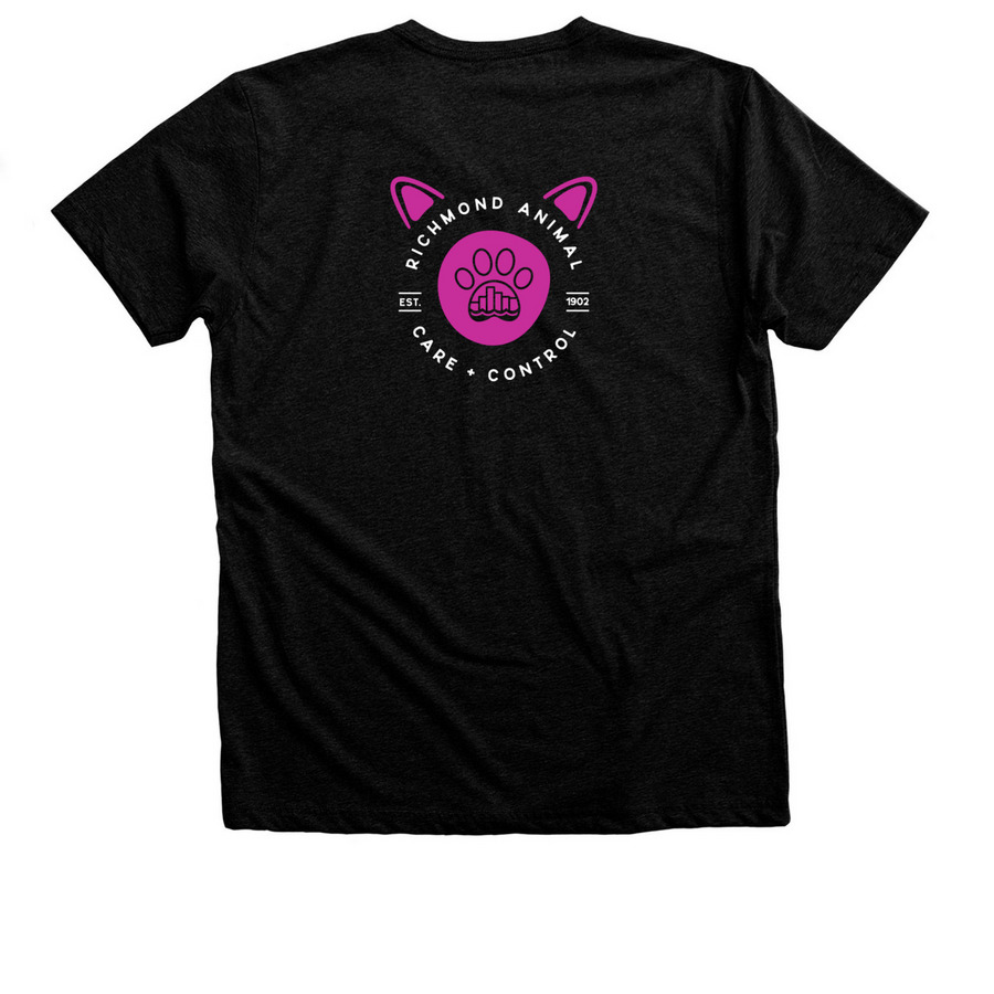 Forever Team Francine, a Black Heather Premium Unisex Tee (back-view)