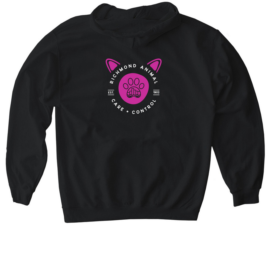 Forever Team Francine, a Black Gildan Softstyle Pullover Hoodie (back-view)