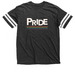 Pride Jersey T-Shirt, a Vintage Smoke / White Football Jersey Tee