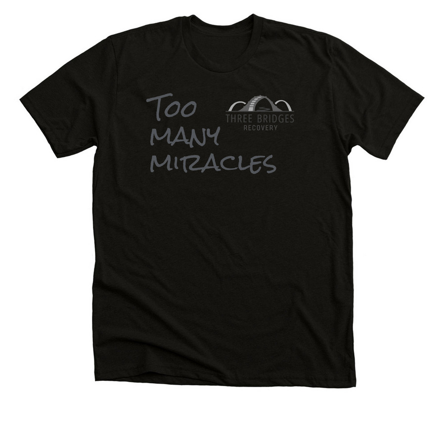 Miracles, a Black Heather Premium Unisex Tee