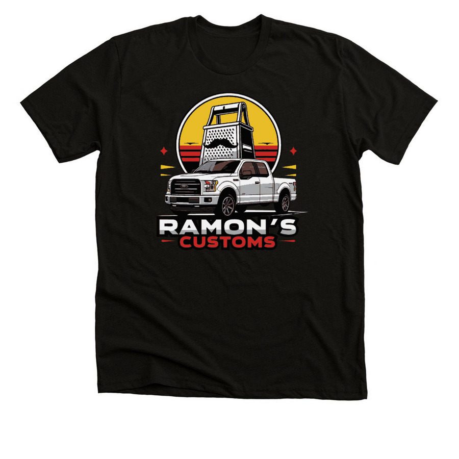 RAMON'S CUSTOMS&nbsp;, a Solid Black Blend Premium Unisex Tee