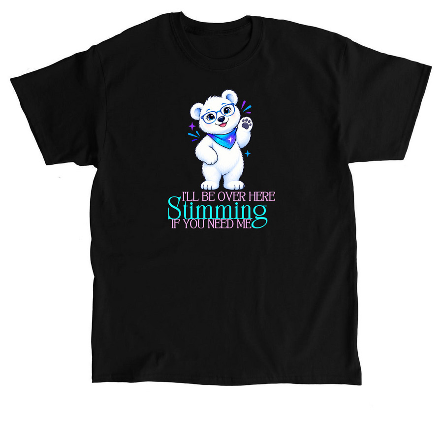 Beary Stimming, a Black Classic Unisex Tee