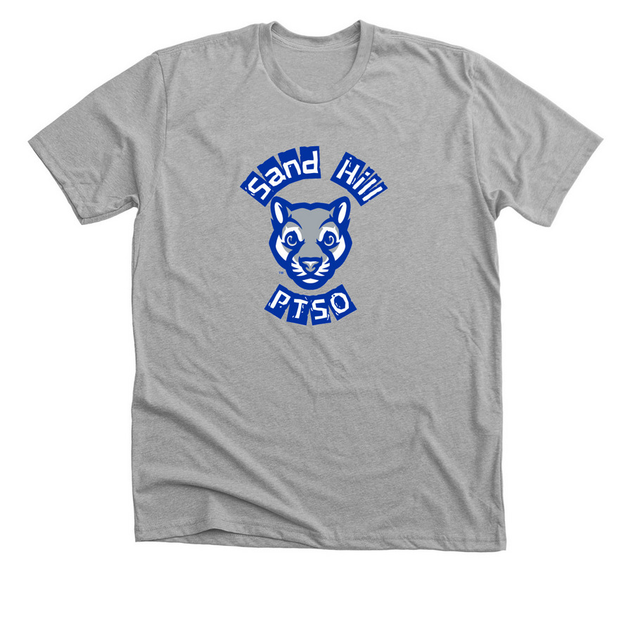 The Sand Hill Cougar PTSO Supporter, a Athletic Heather Premium Unisex Tee