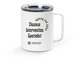 DIS - MSS, a White Stainless Steel Travel Mug