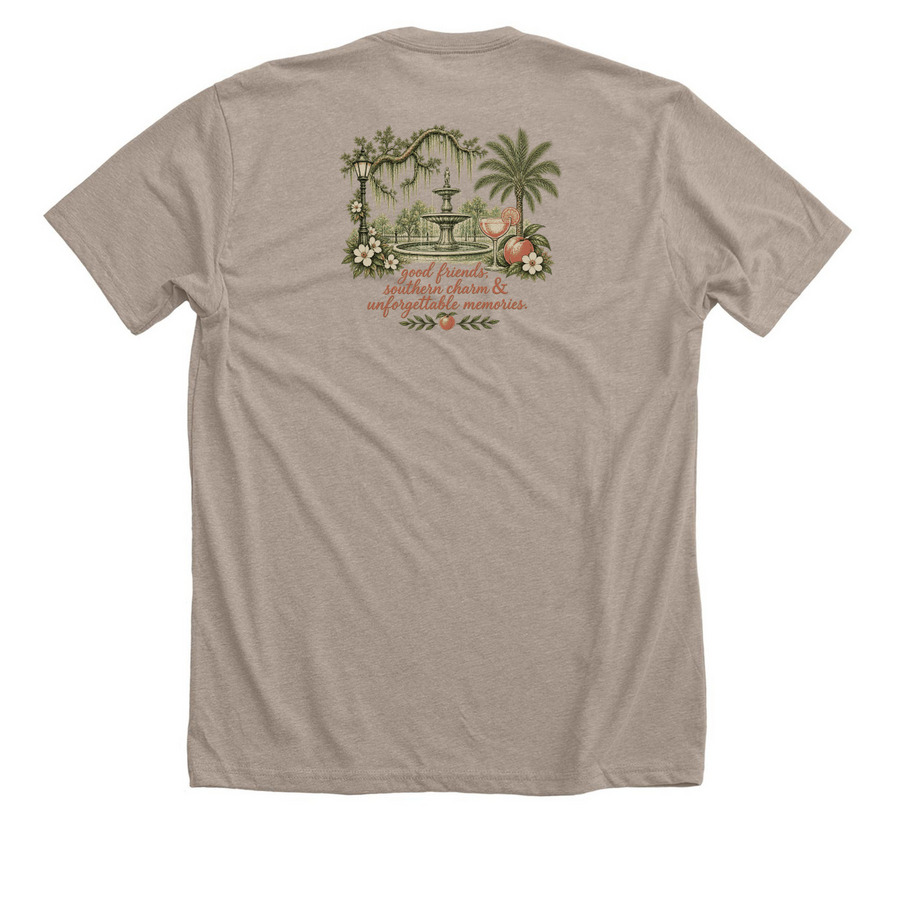 Savannah Girls Trip 26, a Heather Stone Premium Unisex Tee (back-view)