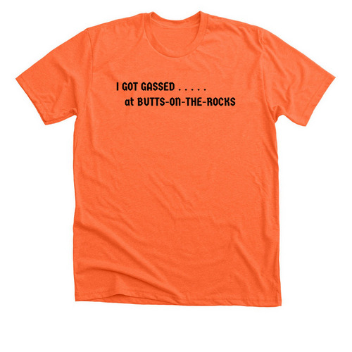 I got gassed?.., a Heather Orange Premium Unisex Tee