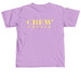 Trolley Lapel Logo & Yellow Crew, a Neon Violet Comfort Colors Unisex Tee (back-view)