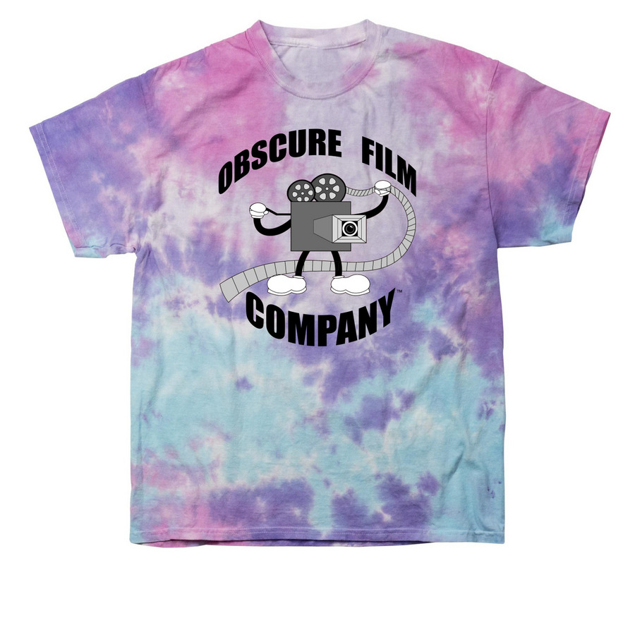 Obscure Film Company Logo shirt, a Cotton Candy Classic Tie Dye Tee