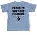 Riding For A Cure, a Washed Denim Comfort Colors Unisex Tee (back-view)