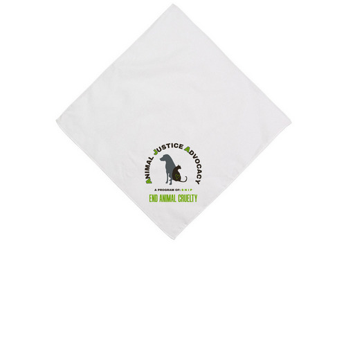 Animal Justice Advocacy, a White Cotton Bandana