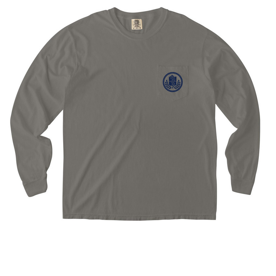 Comfort Colors Shirts 2, a Grey Comfort Colors Long Sleeve Pocket Tee
