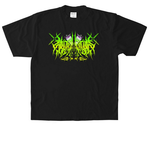$KRRT COBAIN DEATH METAL LOGO, a Black Heavyweight Garment Dye Tee