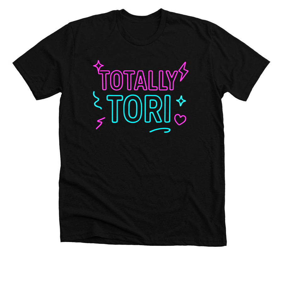 Totally Tori, a Solid Black Blend Premium Unisex Tee
