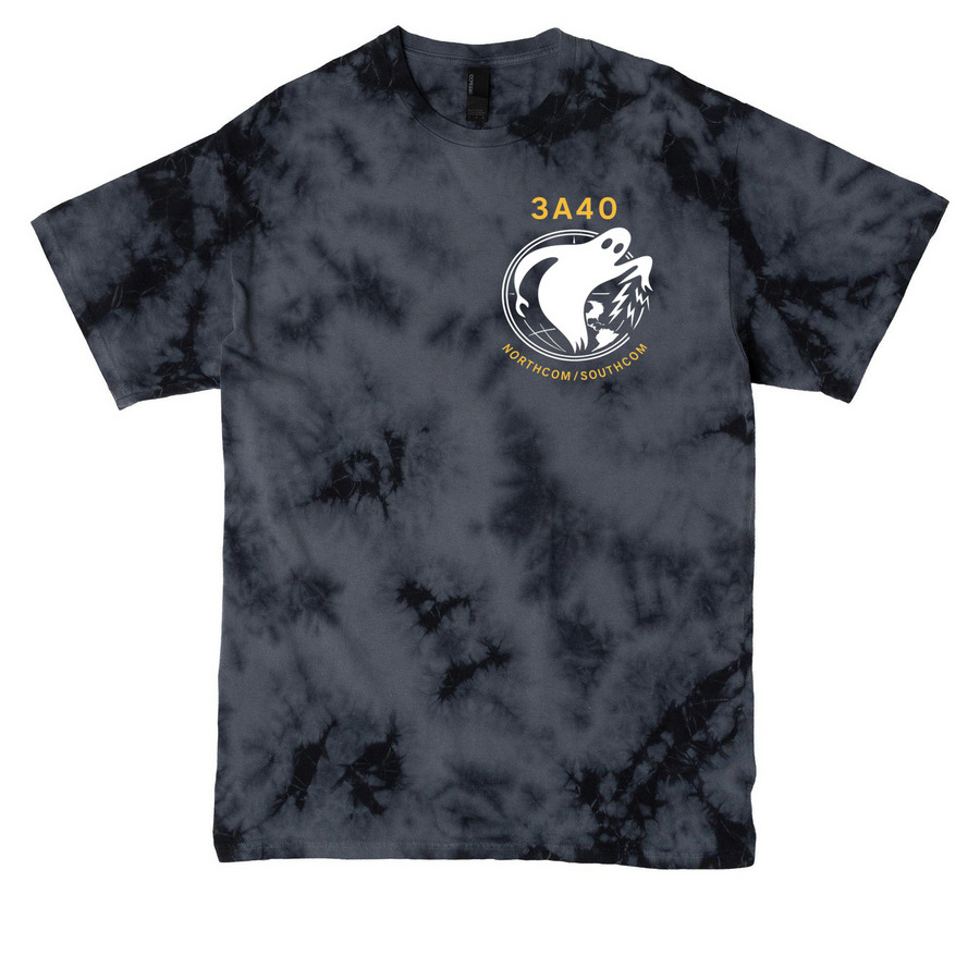 Tie Dye Tee, a Black Crystal Tie Dye Tee
