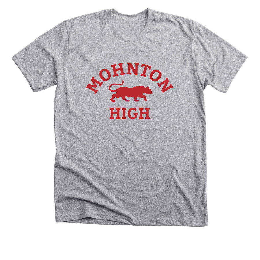 Mohnton High School - Grey, a Athletic Heather Premium Unisex Tee