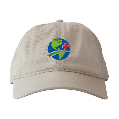 Salud M?s All? Classic Logo Cap, a Oyster Printed Eco Baseball Cap
