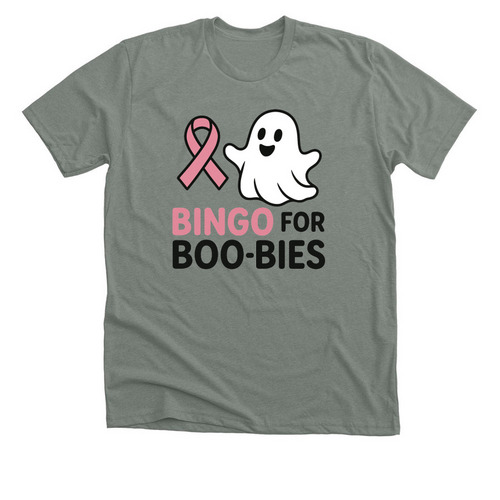 Bingo For BooBies, a Deep Heather Premium Unisex Tee