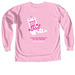 Give Cancer The Boot, a Blossom Comfort Colors Long Sleeve Tee (back-view)