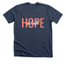 EXHALE HOPE, a Heather Navy Premium Unisex Tee