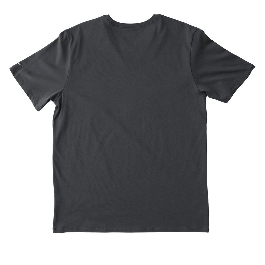 Nike Dri-FIT, a Anthracite Nike Dri-FIT Jersey Blend Performance Tee (back-view)