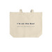 Beep beep tote, a Natural Cotton Canvas Tote Bag (back-view)