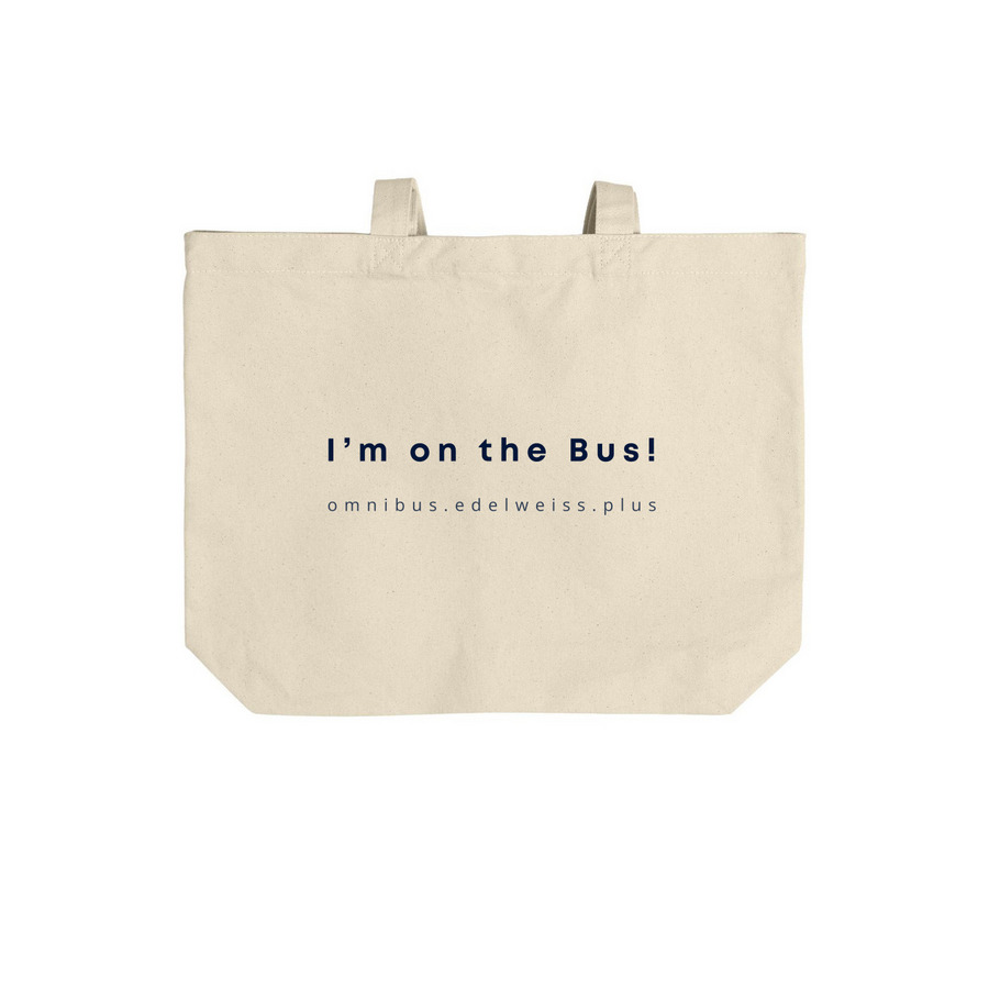 Beep beep tote, a Natural Cotton Canvas Tote Bag (back-view)