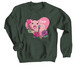 Tunie, a Forest Crewneck Sweatshirt