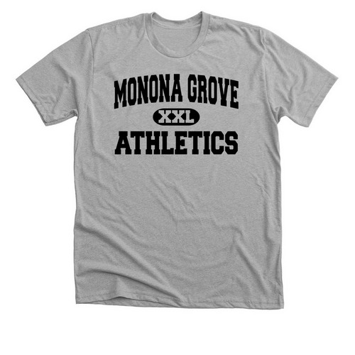 XXL BLACK, a Athletic Heather Premium Unisex Tee