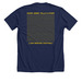Childhood Cancer Awareness 2025 - OAF Shirts, a Solid Navy Blend Premium Unisex Tee (back-view)