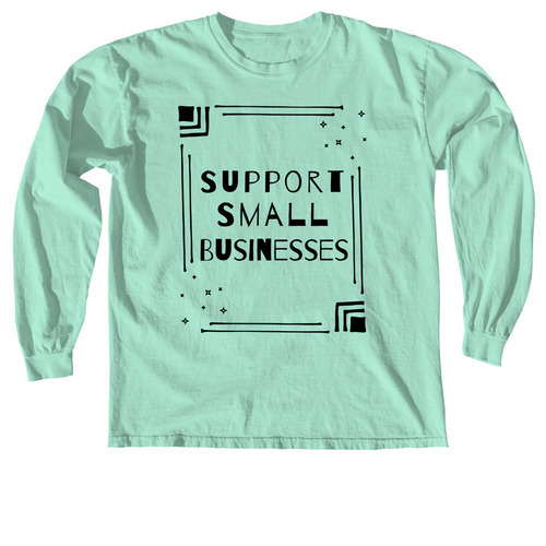 Small Business Support, a Island Reef Comfort Colors Long Sleeve Tee