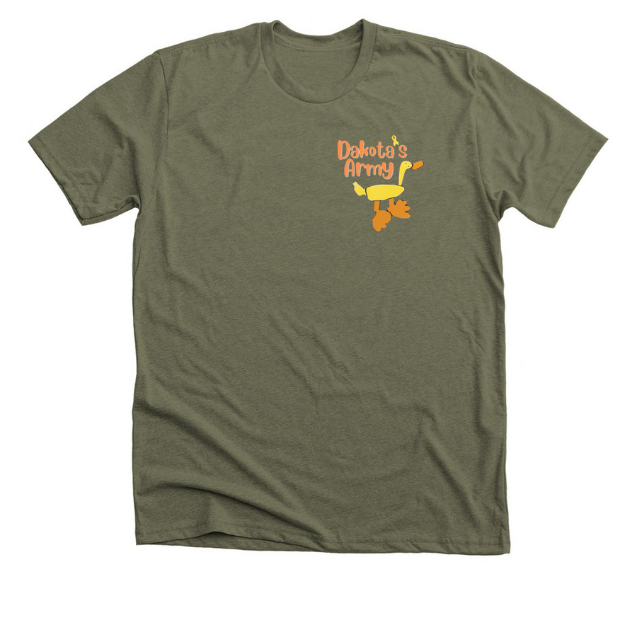 Fluffy, a Heather Olive Premium Unisex Tee
