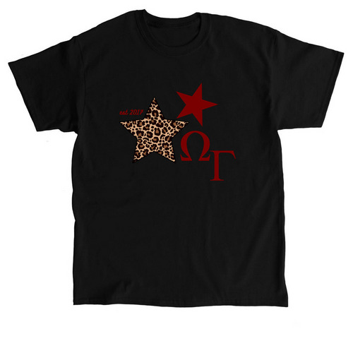 Cheetah Star!, a Black Classic Unisex Tee