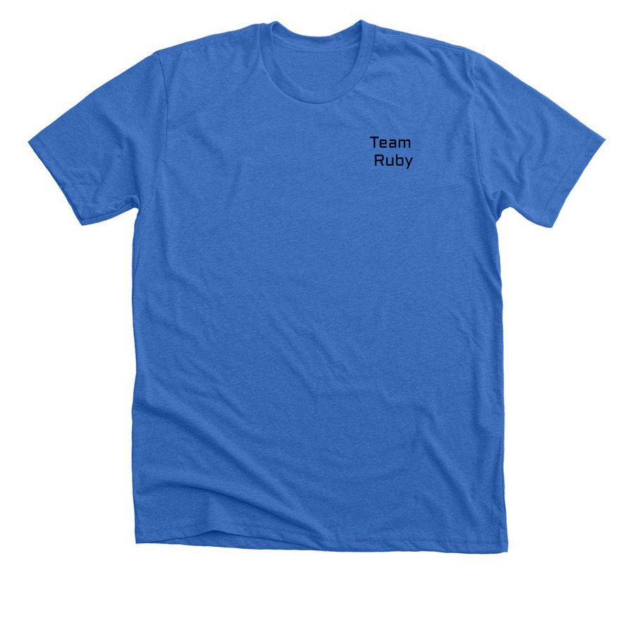 Echo Club, a Heather True Royal Premium Unisex Tee