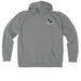 Woodland Camps Loon and Thwing's Sign, a Aluminum Grey Heather Allmade Organic CVC Pullover Hoodie