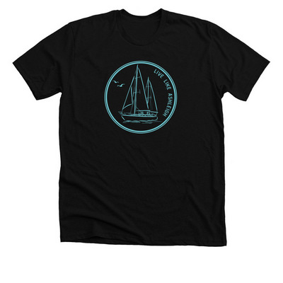 Let's Keep Living Like Ashleigh 2.0, a Solid Black Blend Premium Unisex Tee