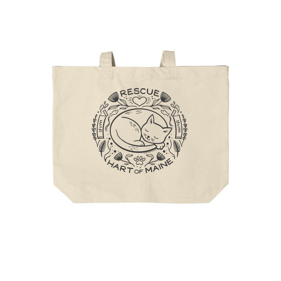 Spring Tote Bag, a Natural Cotton Canvas Tote Bag